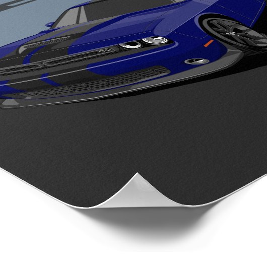 Challenger Blue ポスター (角)