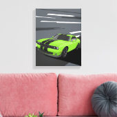 Challenger Green キャンバスプリント (インサイチュ (リビング))