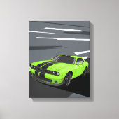 Challenger Green キャンバスプリント (正面)