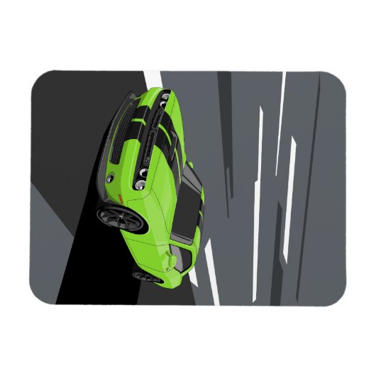 Challenger Green マグネット (横)