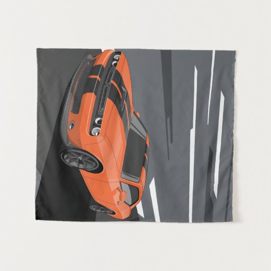 Challenger Orange タペストリー (正面(横))