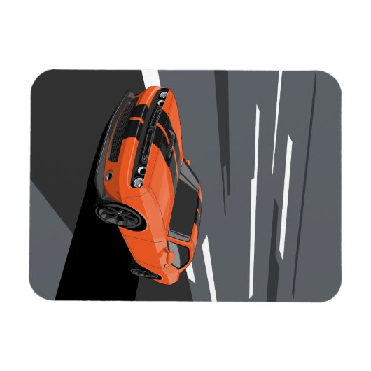 Challenger Orange マグネット (横)