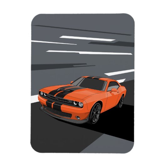 Challenger Orange マグネット (縦)