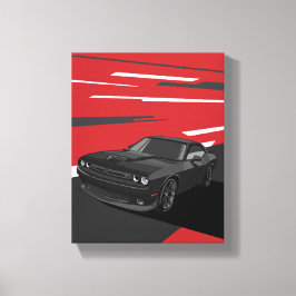 Challenger RT black キャンバスプリント