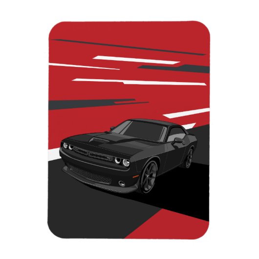 Challenger RT black マグネット (縦)