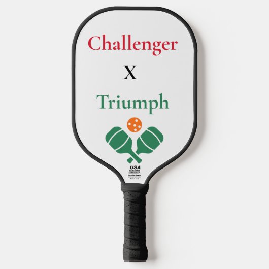 Challenger X Triumph Minimalist Pickleball Paddle ピックルボールラケット (正面)