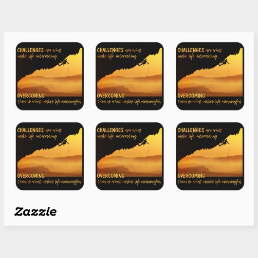 CHALLENGESスタンプ スクエアシール (シート)