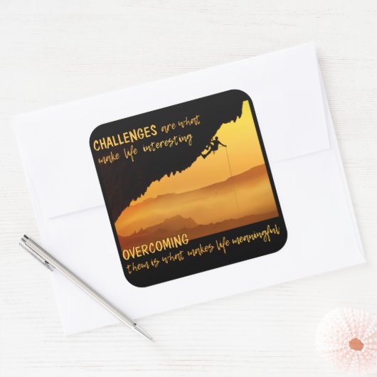 CHALLENGESスタンプ スクエアシール (封筒)