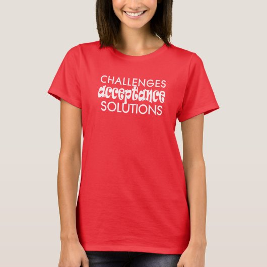 challenges acceptance solutions t-shirt 25 tシャツ (正面)