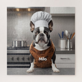 Challenging Boston Terrier Personalized ジグソーパズル