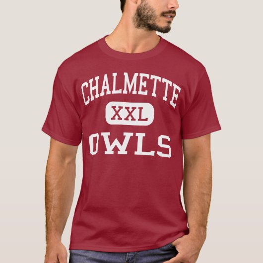 Chalmette -フクロウ-高Chalmetteルイジアナ Tシャツ (正面)