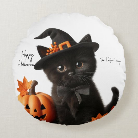 Chalot halloween Citrouille Family ラウンドクッション (正面)