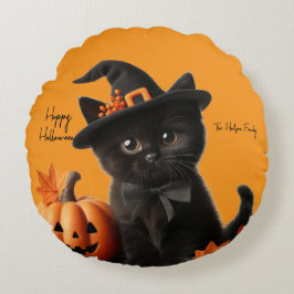 Chalot halloween Citrouille Family ラウンドクッション