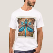Chalybeothemis Dragonfly 210824IREF213 - Watercolo Tシャツ (正面)