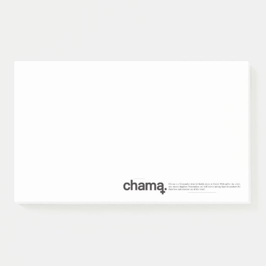Chama白黒番ポスト・イット・ノート ポストイット (正面)