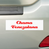 Chama Venezolana バンパーステッカー (車上)