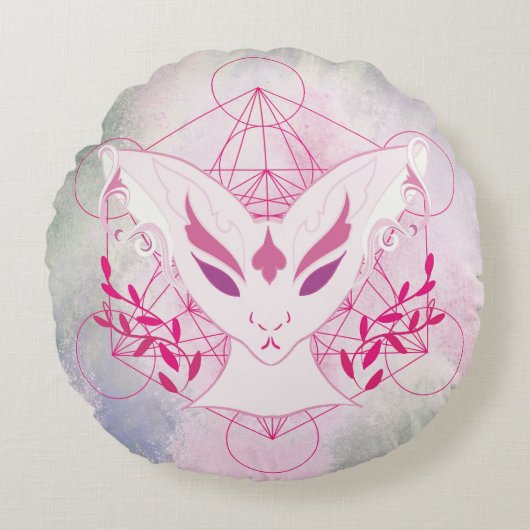 Chamalion Lineli ラウンドクッション (正面)