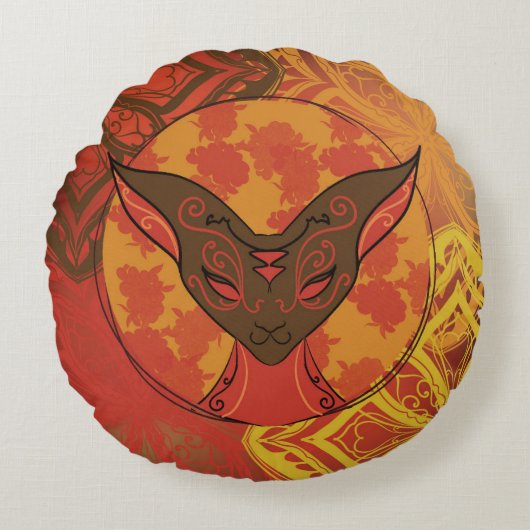 Chamalion Tindor ラウンドクッション (正面)