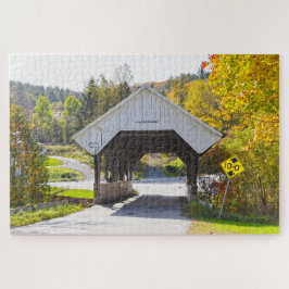 Chamberlin Mill Covered Bridge、Lyndon、Vermont ジグソーパズル