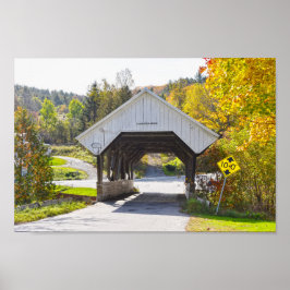 Chamberlin Mill Covered Bridge、Lyndon、Vermont ポスター