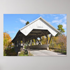 Chamberlin Mill Covered Bridge, Lyndon, Vermont Po ポスター