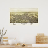 Chambersburg, PAパノラママップ – 1894 ポスター (キッチン)