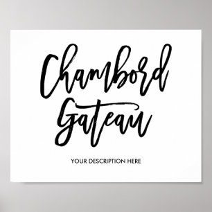 ChambordのGateauの印 ポスター