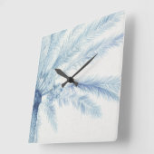 ChambrayのやしII スクエア壁時計 (傾斜)