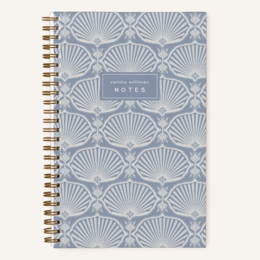 Chambray Blue | Deco Fans Personalized ノートブック (正面)