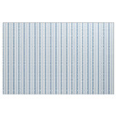 Chambray Blue Scallop Vine Floral Stripe ファブリック (ファットクウォーター)