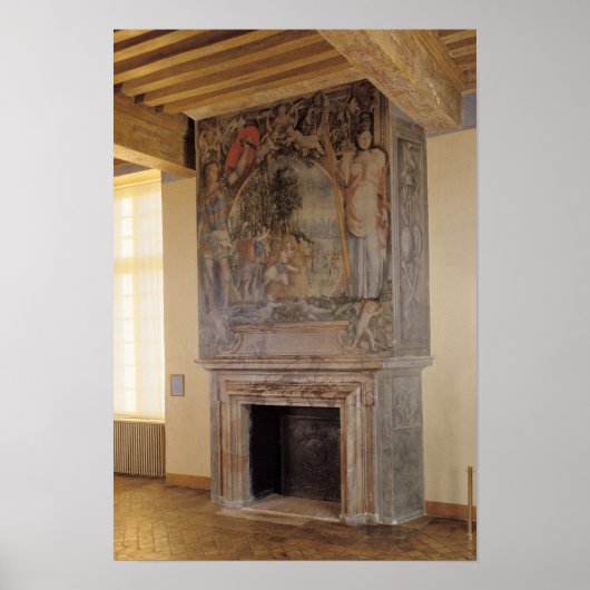 Chambre du Roiの暖炉 ポスター (正面)