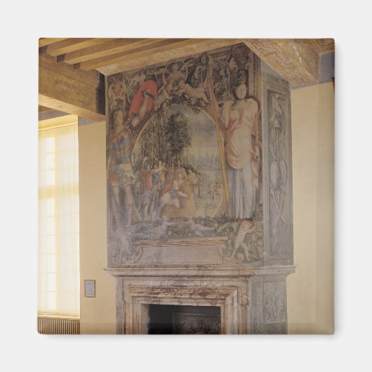 Chambre du Roiの暖炉 マグネット (正面)