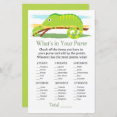 Chameleonあなたの財布ゲームのベビーシャワーの中に何がある (正面/裏面)