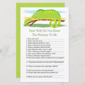 Chameleonあなたはどのように良く赤ちゃんシャワーゲームを知っている (正面/裏面)