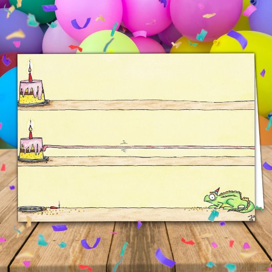 CHAMELEON誕生日グリーティングカードbyニコールジャネス カード