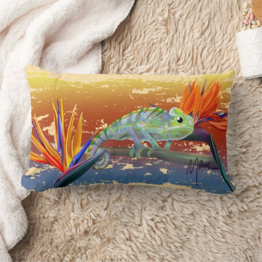 Chameleon  ランバークッション (ブランケット)