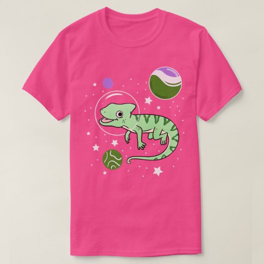 Chameleon Astronaut Genderqueer Pride Tシャツ (デザイン正面)