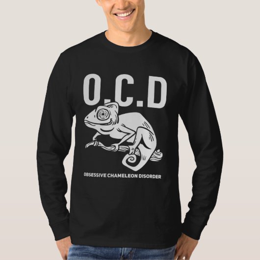 Chameleon  Green Lizard Reptile Tシャツ (正面)