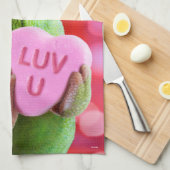 Chameleon Heart (Luv U) キッチンタオル (四つ折り)