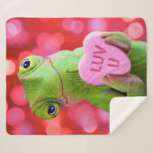 Chameleon Heart (Luv U) シェルパブランケット (正面(横))