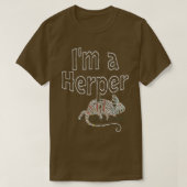 Chameleon Im a Herper neon design  Tシャツ (デザイン正面)