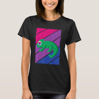 Chameleon Pride Bisexual Flag LGBTQ Proud Ally Pri Tシャツ