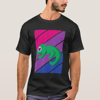 Chameleon Pride Bisexual Flag LGBTQ Proud Ally Pri Tシャツ