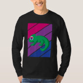 Chameleon Pride Bisexual Flag LGBTQ Proud Ally Pri Tシャツ (正面)