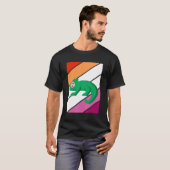 Chameleon Pride Lesbian Flag LGBTQ Proud Ally Prid Tシャツ (正面フル)
