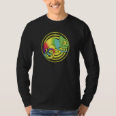 Chameleon Rainbow Colored Chameleons Tシャツ (正面)
