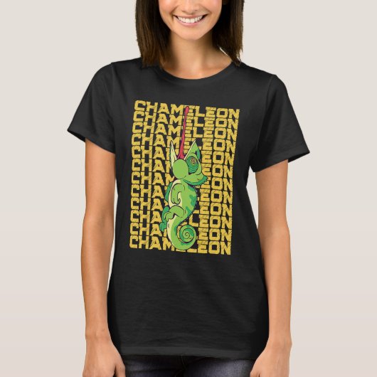 Chameleon Reptile  Chameleon Tシャツ (正面)
