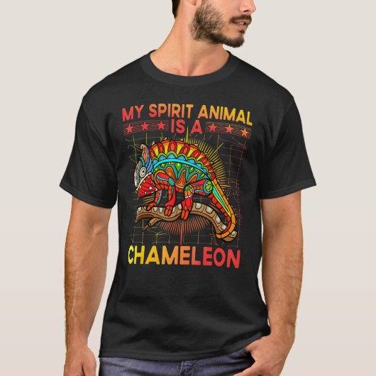 Chameleon  Saying 8 Tシャツ (正面)