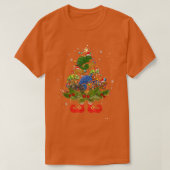 Chameleons Christmas Tree Lights Funny Santa Hat L Tシャツ (デザイン正面)