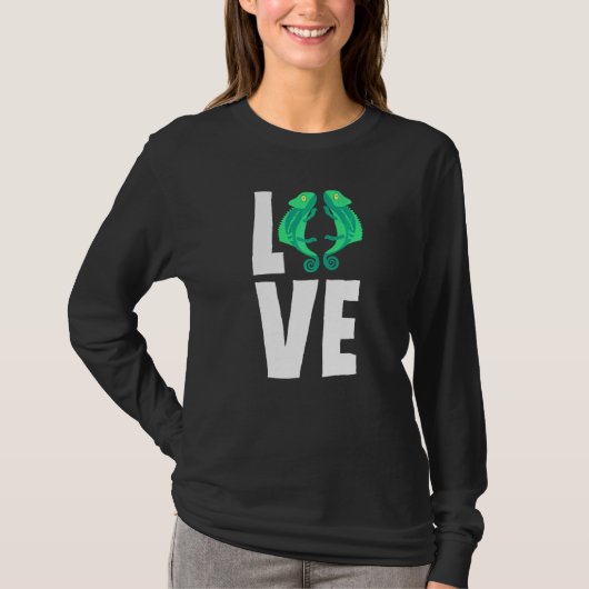 Chameleons Love Reptiles Lizard Geckos Chameleon Tシャツ (正面)